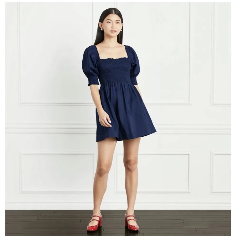 Hill House Home Athena Nap Dress Navy Blue Small.
